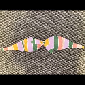 Tie-Front Bandeau Bikini Top